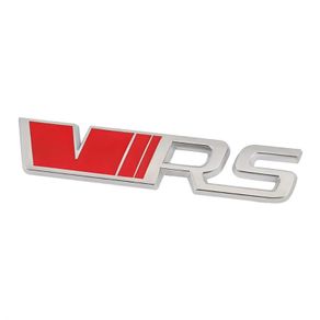 Rear Boot Back Metal VRS Logo Emblem Badge Car Styling Trunk Body Grills Badge For Skoda Octavia Kamiq Kodiaq Karoq RS Superb Fabia Rapid