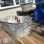 Vintage Galvanised Bath Image 2