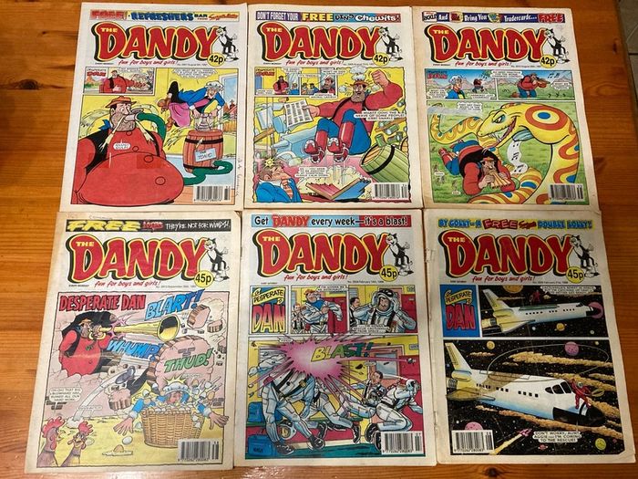 Comics: 'The Dandy' 1996,1997 and 1998 (52 numbers)