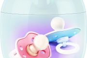 Portable Dummy Steriliser, Mini UV-C Sanitizer Box for Pacifier, 99.99% Sterilization in 3 Mins, USB-C Rechargeable, Mini Sterilizer Box for Baby Pacifier, Bottle Nipples and More