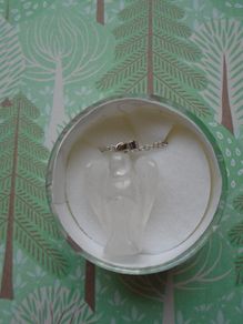 Clear Quartz Angel pendant.Gemstone jewellery.New.Gift