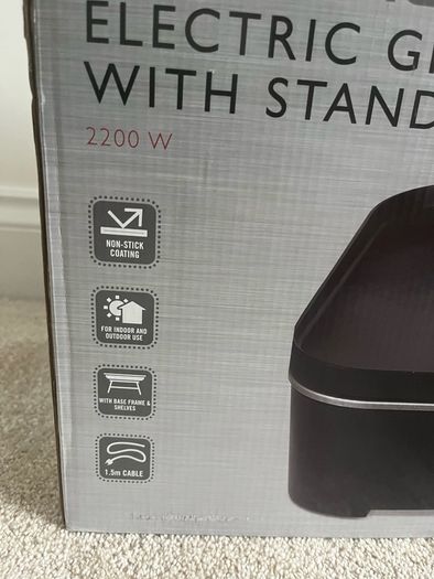 electric grill with stand (bbq)