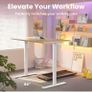 Standing Desk with USB Charging Port, 140 x 80 cm, 4 Preset Height Settings Image 2