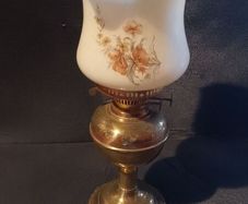 Oil Lamp with Glass Shade