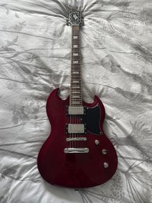 Harley Benton DC-Custom Cherry Electric Guitar