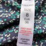 Ladies Gallery Navy blue floral print blouse top size 8 includes postage Image 5