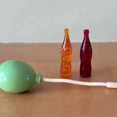Vintage Sylvanian Families, Bearbury Birthday Balloon and Lemonade Bottle