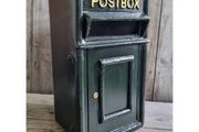 Post Box Small Cast Iron Dark Green Insert CH R MB10 G
