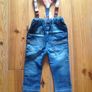 BNWT NEXT Jeans with Braces Age 12-18 Months Image 2
