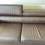 Modern Dark Brown Leather Sofa Image 5