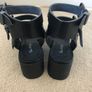 Miss Selfridge black sandals silver buckle size 4 Image 4