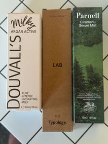 Parnell face mist, typology hyaluronic moisturizer, argon milky hydrating