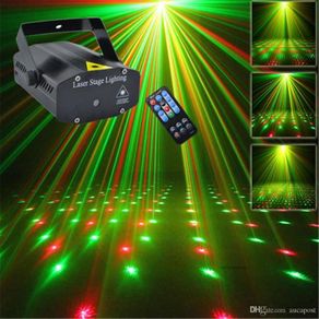 Mini Projector DJ Disco Light Laser Adjustable Lighting Stage Party Show Party with RC