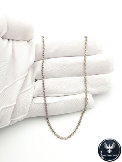 Vintage 925 Sterling Silver Short-Medium Belcher Chain