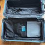 Big blue suitcase with 5 wheels Image 4
