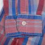 L.L. Bean Red Blue Pink Plaid Check Flannel Shirt Regular Fit Size M Image 3