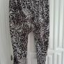 H&M Animal Print Lightweight Trousers New Image 2