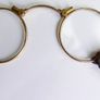 Victorian Rolled Gold Lorgnette: Flip Up Spectacles, Theatre Glasses Image 3