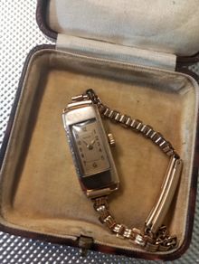 Rolex princess 9ct gold ladies cocktail watch 1930s art deco