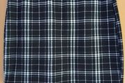 Shien Curve plaid mini skirt
