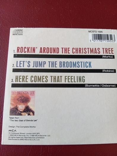 Rockin around the christmas tree cd single Brenda Lee