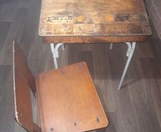 Beautiful Old Childs School Desk and Chair