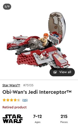 90 Euro Each!! - Lego Star Wars - Retired Sets