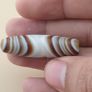 Vintage Suliemani Yemeni Eyes Stripe Pattern Agate Bead Amulet Image 5