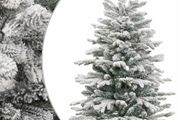 Artificial Hinged Christmas Tree with Flocked Snow 150 cm