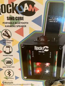 Karaoke machine RockJam with dual microphones
