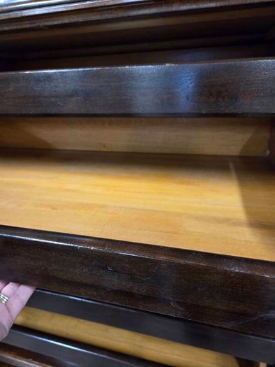 Antique Georgian-style Mahogany Linen Press