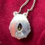 Sterling Silver Green Gemstone necklace with pendant Image 5