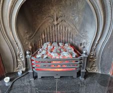 electric coal effect fire basket