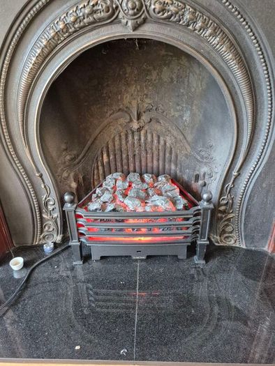 electric coal effect fire basket