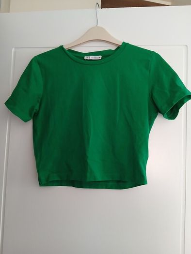ZARA green top