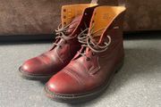 Tricker's Grassmere Lace up Boots Mens Burgundy Size UK9.5 Trickers
