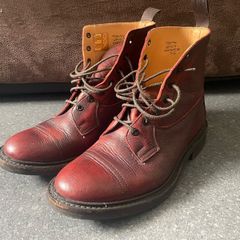 Tricker's Grassmere Lace up Boots Mens Burgundy Size UK9.5 Trickers