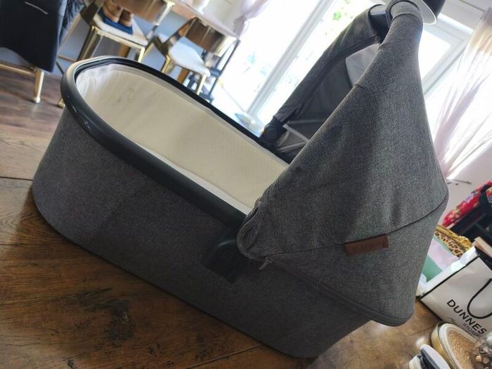 Uppababy bassinet V2 . One stain but can zip off and be washed.