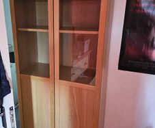 Ikea Bookcase with panel/glass doors (billy/oxberg)