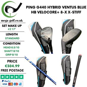 Ping G440 Hybrid / #2 17 Degree / Ventus Blue HB Velocore+ 8-X X-Stiff