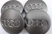 4 NEW  60 mm Silver AUDI Alloy Wheel caps