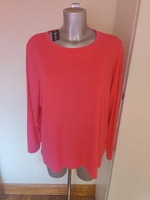 BNWT  Dunnes pink round neck long sleeve top size XL UK20/22 EU48/50 Postage included