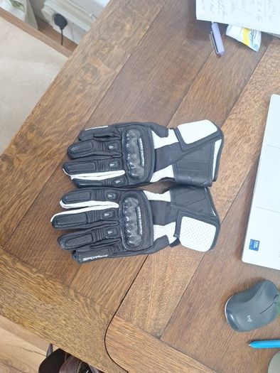As new motorbike gloves