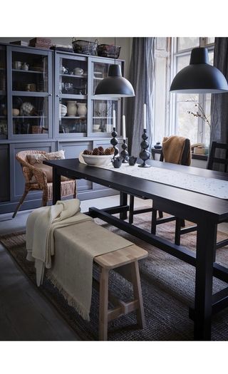 Ikea black pending light