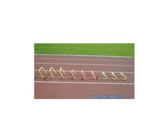 Tubular step hurdles 9"