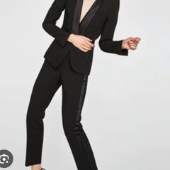 Zara Tuxedo Trousers With Side Taping Size XS - New