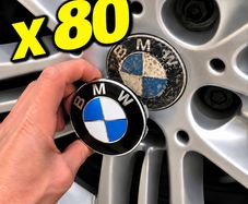 (x 80 caps) BMW Centre Caps (FREE POST)
