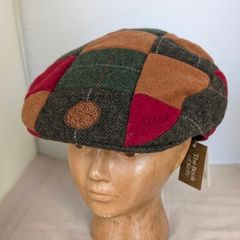 Men flat Cap Official Trinity College Dublin Flat Cap  Camel Multi (Size L)