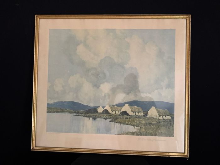 Set of 3 Vintage Paul Henry R.H.A. Framed Prints - W.J. Stacey London (c.1930s)