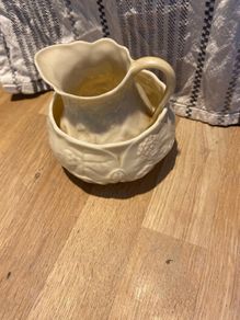 Small Belleek Jug & Bowl